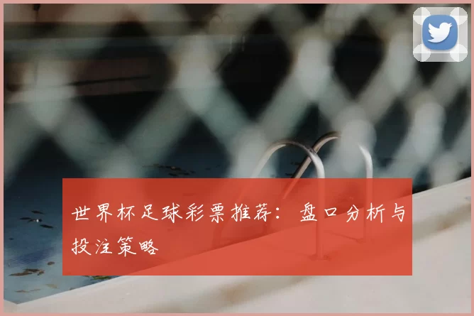 世界杯足球彩票推荐：盘口分析与投注策略