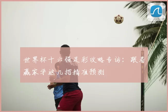 世界杯十六强足彩攻略专访：跟着赢家学这几招精准预测