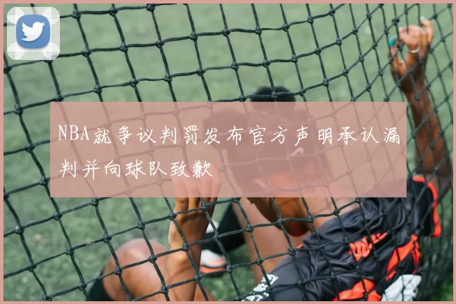 NBA就争议判罚发布官方声明承认漏判并向球队致歉