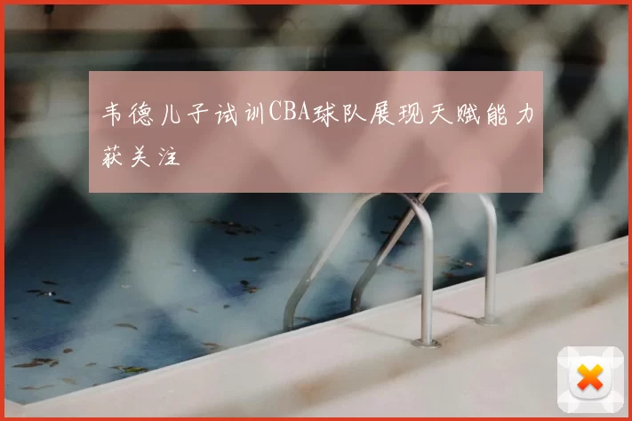 韦德儿子试训CBA球队展现天赋能力获关注